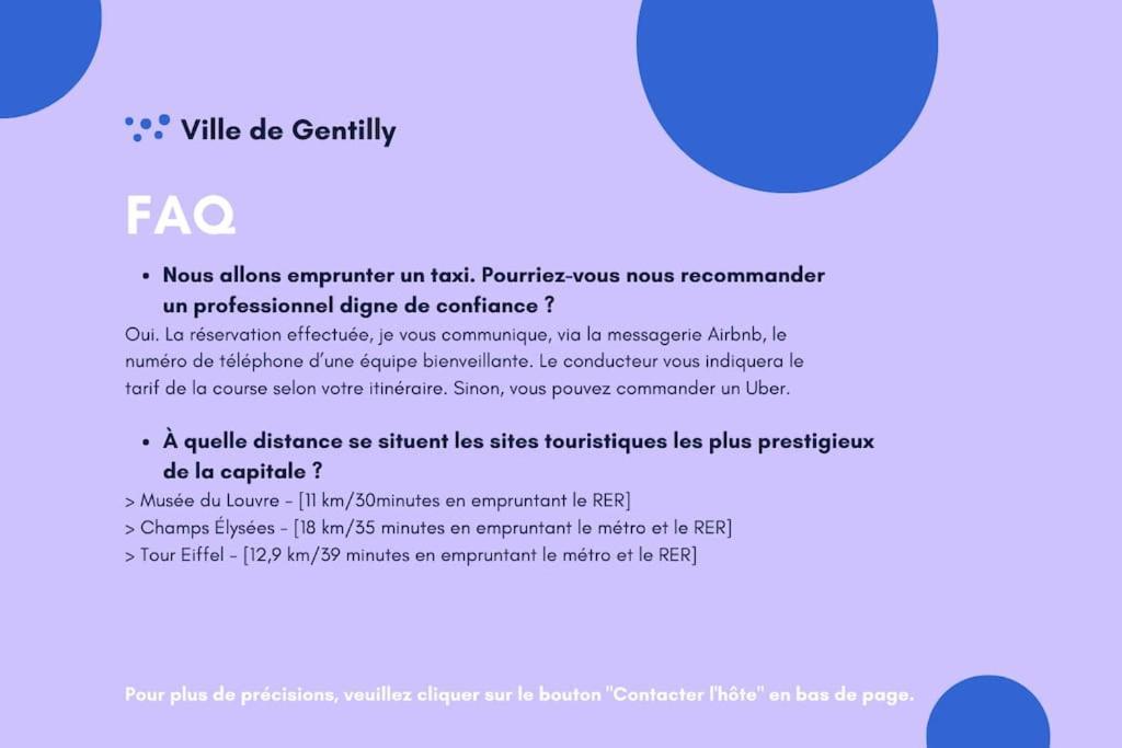 Paris Gentilly Appartement Tout Equipe - Rer B Exterior photo