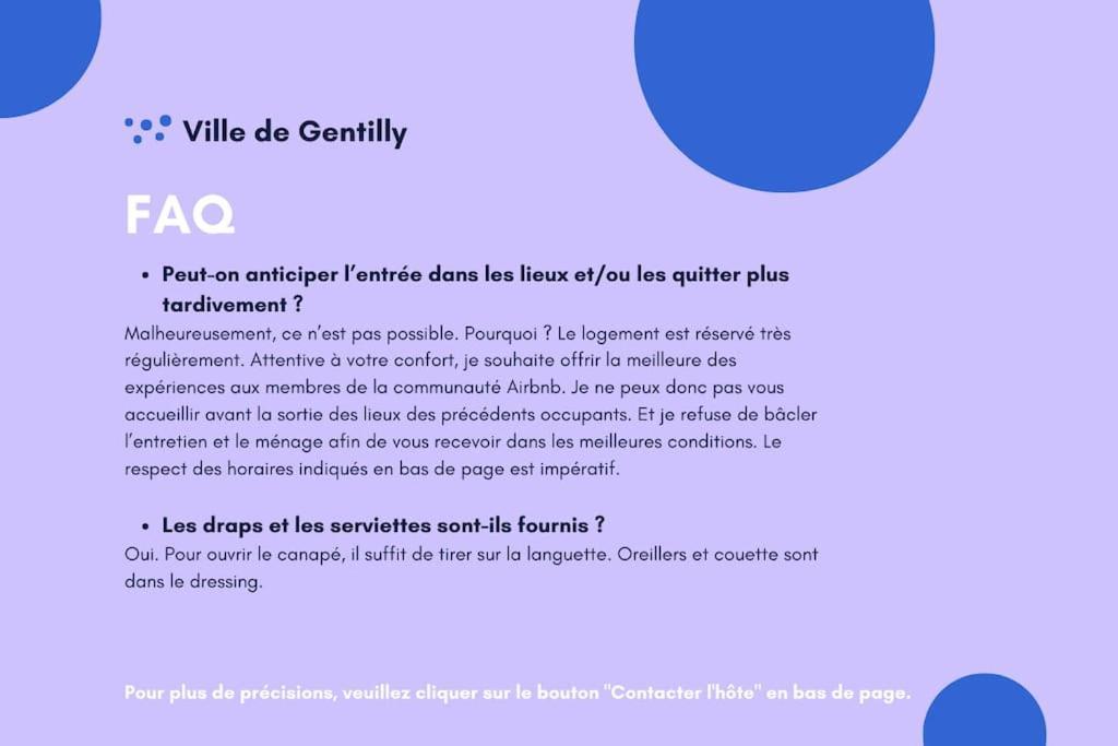 Paris Gentilly Appartement Tout Equipe - Rer B Exterior photo